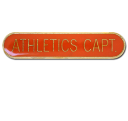 Athletics Captain Rounded Edge Bar Badge 22