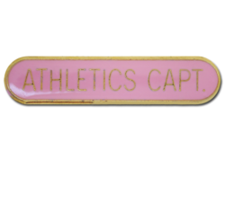 Athletics Captain Rounded Edge Bar Badge 21