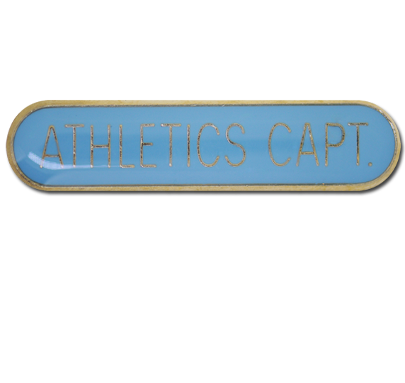 Athletics Captain Rounded Edge Bar Badge 9