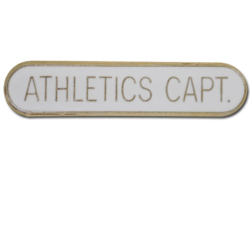 Athletics Captain Rounded Edge Bar Badge 20