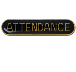 Attendance Rounded Edge Bar Badge 24