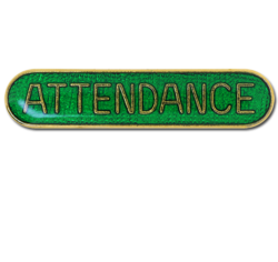 Attendance Rounded Edge Bar Badge 18