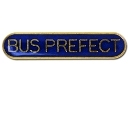 Bus Prefect Rounded Edge Bar Badge 17