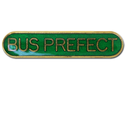 Bus Prefect Rounded Edge Bar Badge 18