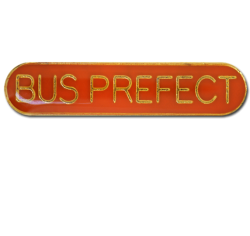 Bus Prefect Rounded Edge Bar Badge 22