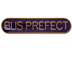 Bus Prefect Rounded Edge Bar Badge 19