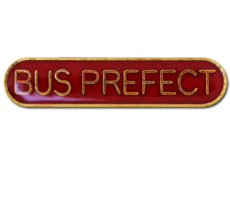 Bus Prefect Rounded Edge Bar Badge