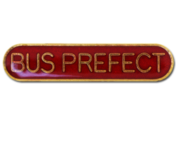 Bus Prefect Rounded Edge Bar Badge 15