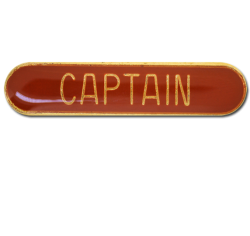 Captain Rounded Edge Bar Badge 27
