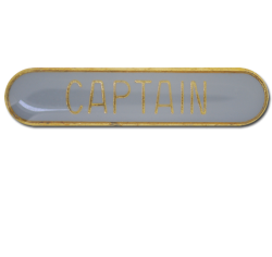 Captain Rounded Edge Bar Badge 26