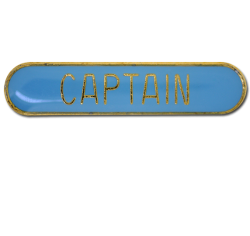 Captain Rounded Edge Bar Badge 23