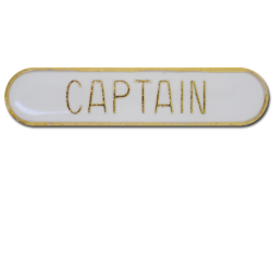 Captain Rounded Edge Bar Badge 20
