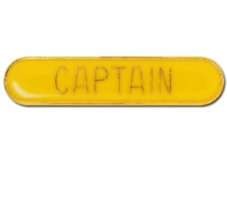 Captain Rounded Edge Bar Badge 16