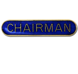 Chairman Rounded Edge Bar Badge 17