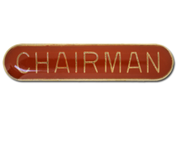 Chairman Rounded Edge Bar Badge 27
