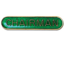 Chairman Rounded Edge Bar Badge 18