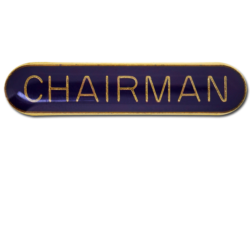 Chairman Rounded Edge Bar Badge 19