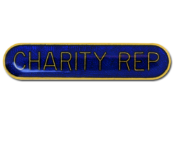 Charity Rep. Rounded Edge Bar Badge 17
