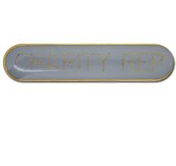 Charity Rep. Rounded Edge Bar Badge 26