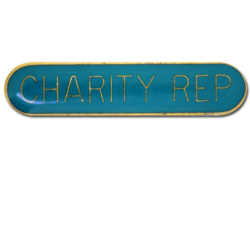 Charity Rep. Rounded Edge Bar Badge 28