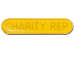 Charity Rep. Rounded Edge Bar Badge 16