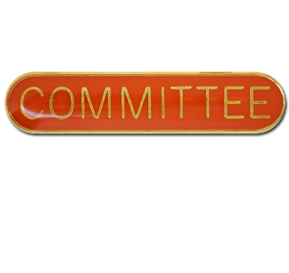 Committee Rounded Edge Bar Badge 8