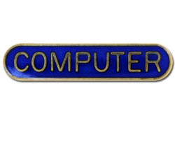 Computer Rounded Edge Bar Badge 17
