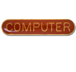 Computer Rounded Edge Bar Badge 27