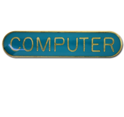 Computer Rounded Edge Bar Badge 28