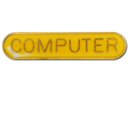 Computer Rounded Edge Bar Badge 16