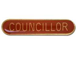 Councillor Rounded Edge Bar Badge 27