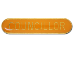 Councillor Rounded Edge Bar Badge 25