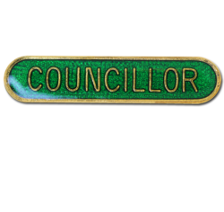 Councillor Rounded Edge Bar Badge 18