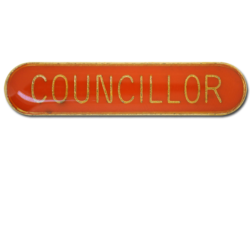 Councillor Rounded Edge Bar Badge 22