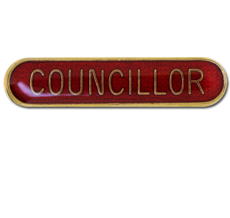Councillor Rounded Edge Bar Badge