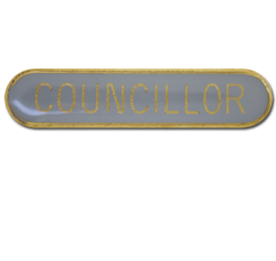 Councillor Rounded Edge Bar Badge 26