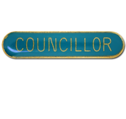 Councillor Rounded Edge Bar Badge 28
