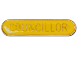 Councillor Rounded Edge Bar Badge 16