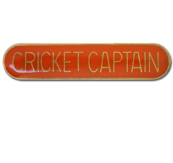 Cricket Captain Rounded Edge Bar Badge 22