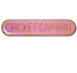 Cricket Captain Rounded Edge Bar Badge 21
