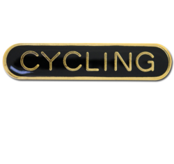 Cycling Rounded Edge Bar Badge 24
