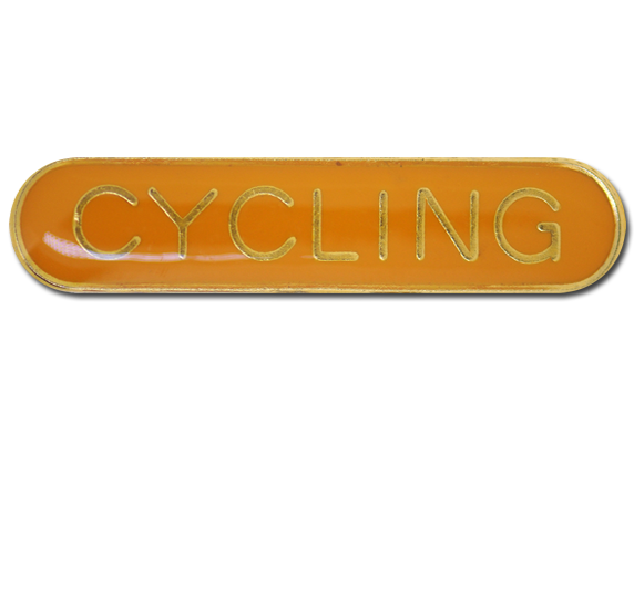 Cycling Rounded Edge Bar Badge 11