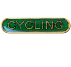 Cycling Rounded Edge Bar Badge 18