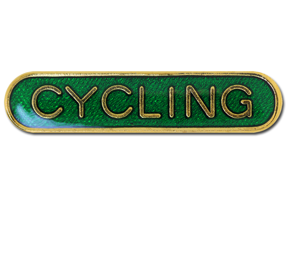 Cycling Rounded Edge Bar Badge 4