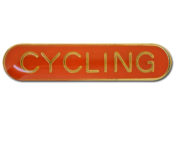 Cycling Rounded Edge Bar Badge 8