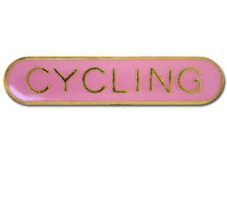 Cycling Rounded Edge Bar Badge 21