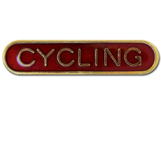Cycling Rounded Edge Bar Badge