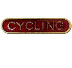 Cycling Rounded Edge Bar Badge 15