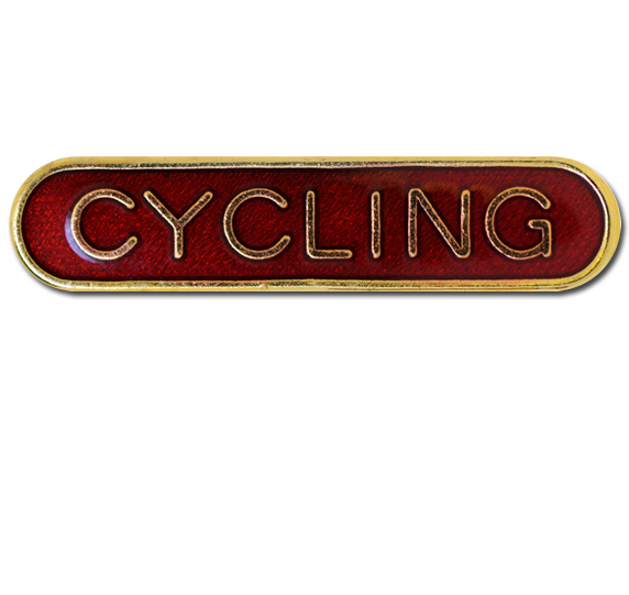 Cycling Rounded Edge Bar Badge 1