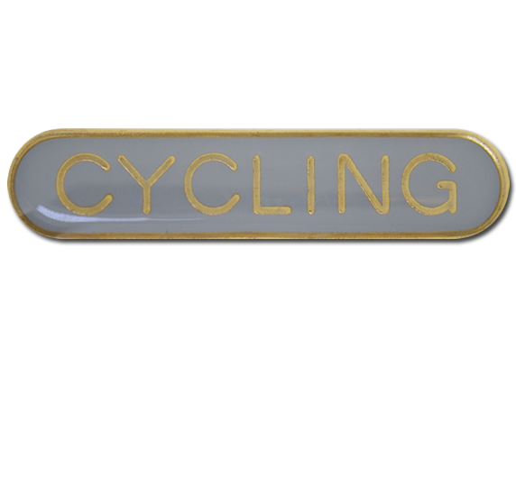 Cycling Rounded Edge Bar Badge 12
